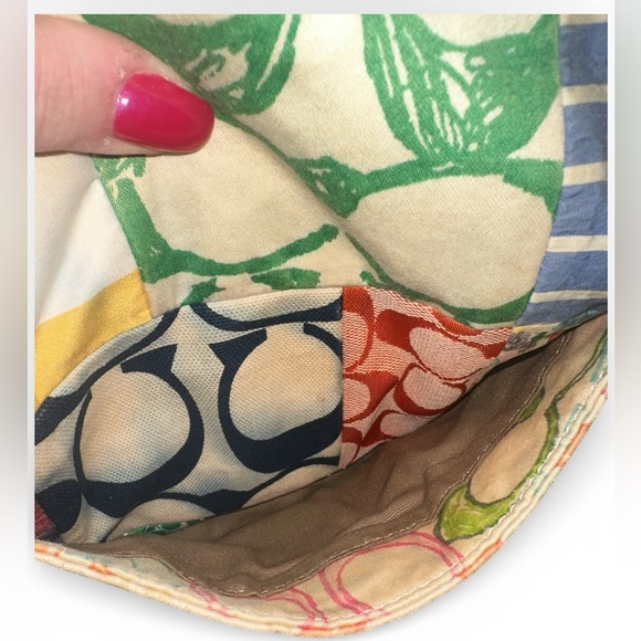 Coach Vintage Y2K Hampton Patchwork Multicolor Patchwork Hobo Shoulder Bag - Picture 9 of 13